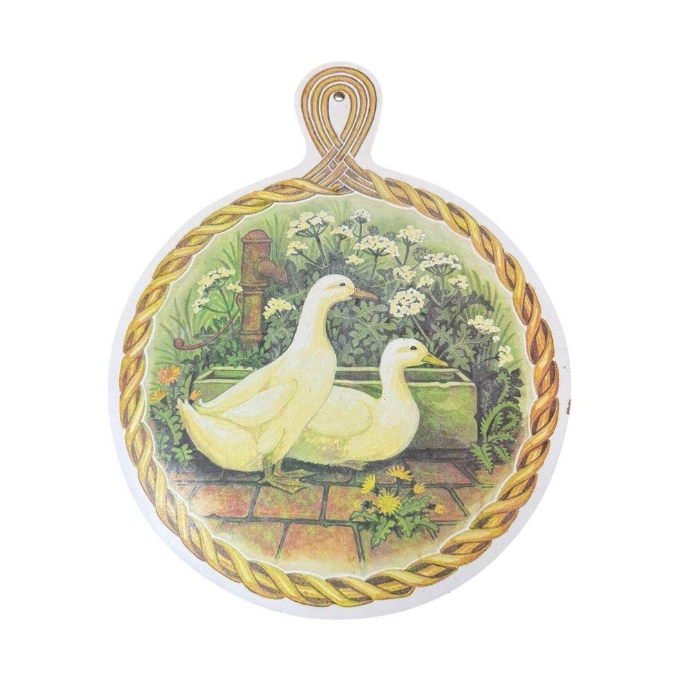 Vtg Wilscombe Melamine Kitchen Goose Very Collectable Chopping Board 10.75”